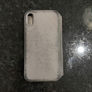 IPHONE X DISTRESSED LEATHER FOLIO CASE